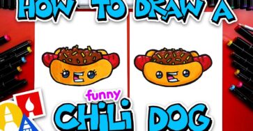 How To Draw A Funny Chili Dog