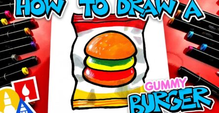 How To Draw A Gummy Burger