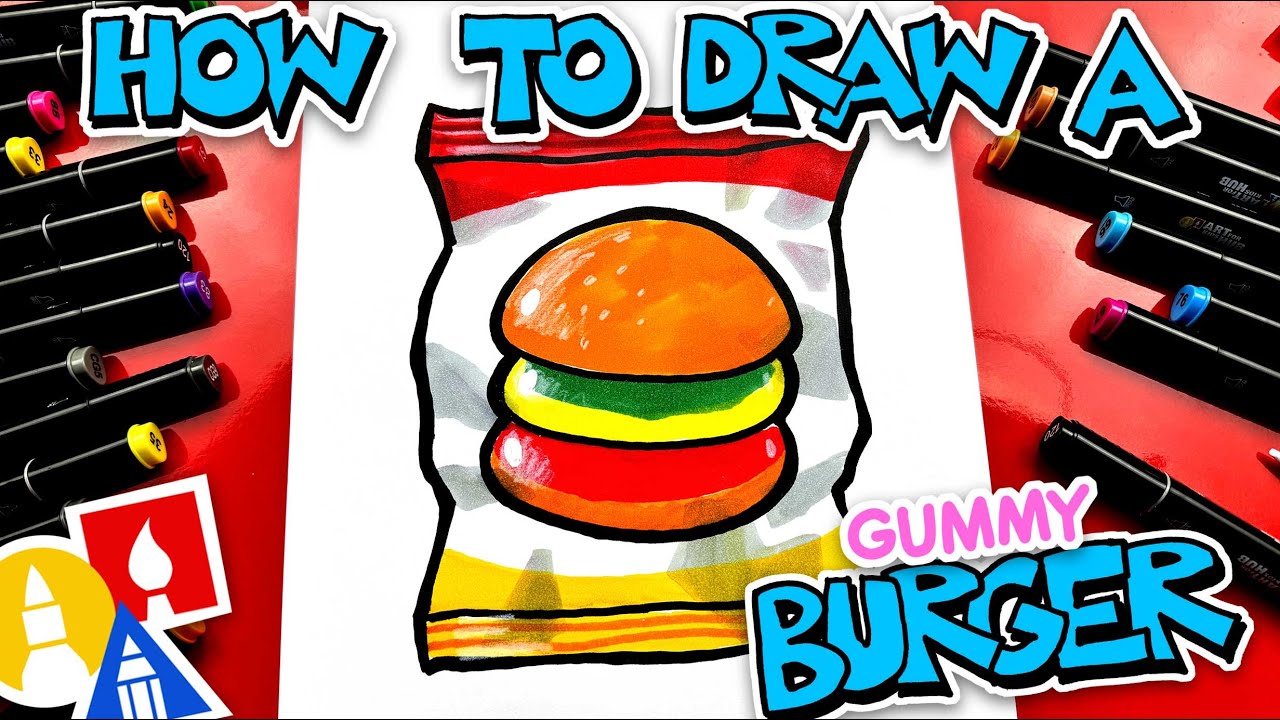 How To Draw A Gummy Burger