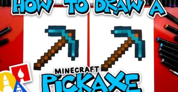 How To Draw A Minecraft Pickaxe