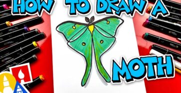 How To Draw A Moth