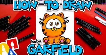 How To Draw Baby Garfield