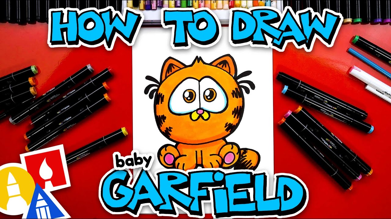 How To Draw Baby Garfield