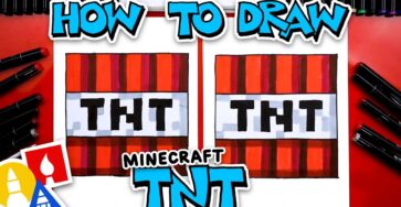 How To Draw Minecraft Tnt